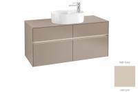 Тумба под раковину Villeroy & Boch Collaro 1200х500 мм с подсветкой C057L0VK мягкий серый