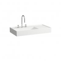 Раковина Laufen Kartell 900x460 мм полочка справа 8103380001041 белый