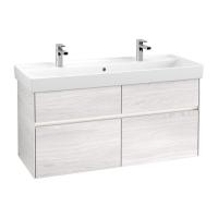 Тумба под раковину Villeroy & Boch Collaro 1154х444 мм с подсветкой C012L0E8 белое дерево