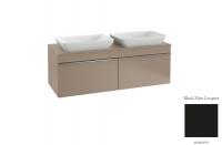 Тумба под раковину Villeroy & Boch Venticello 1257х502 мм A94901PD лак чёрный матовый