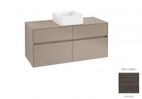 Тумба под раковину Villeroy & Boch Collaro 1200х500 мм C04100FQ дуб графитовый