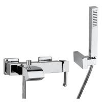 Смеситель для ванны Paini Q с аксессуаром 19CR105 хром