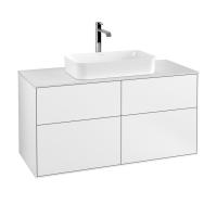 Тумба под раковину Villeroy & Boch Finion 1200х501 мм F26100MT белый матовый/белый