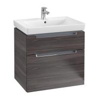 Тумба под раковину Villeroy & Boch Subway 2.0 637х454 мм A91010FQ дуб графитовый