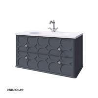 Тумба под раковину Caprigo Caprice 90 902х448 мм (2 ящика) 25113 L810 графит