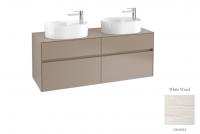 Тумба под раковину Villeroy & Boch Collaro 1400х500 мм C06400E8 белое дерево