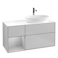 Тумба под раковину Villeroy & Boch Finion 1200х501 мм F801GJGJ светло-серый/светло-серый
