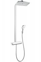 Душевая система с термостатом для душа Hansgrohe Raindance E Showerpipe 360 1jet 27112400 белый/хром