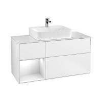 Тумба под раковину Villeroy & Boch Finion 1200х501 мм F161MTMT белый матовый/белый матовый