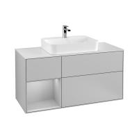 Тумба под раковину Villeroy & Boch Finion 1200х501 мм F411GJGJ светло-серый/светло-серый