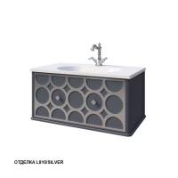 Тумба под раковину Caprigo Caprice 80 802х448 мм (1 ящик) 25012 L810/silver графит/серебро