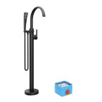 Смеситель для ванны Ravak Freedom R FM 080.20BL.RB07A напольный X070435 чёрный