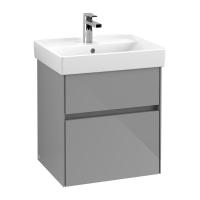 Тумба под раковину Villeroy & Boch Collaro 510х414 мм C00700FP серый глянцевый