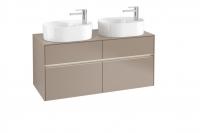 Тумба под раковину Villeroy & Boch Collaro 1200х500 мм с подсветкой C060L0VG трюфель серый
