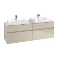 Тумба под раковину Villeroy & Boch Collaro 1600х500 мм C02400VK мягкий серый