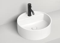 Раковина накладная Salini Armonia Top 02 Ø450 мм S-Stone 130126M белый матовый