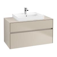 Тумба под раковину Villeroy & Boch Collaro 1000х500 мм C01900VK мягкий серый