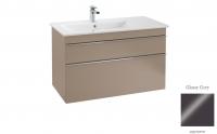 Тумба под раковину Villeroy & Boch Venticello L 953х502 мм A927 01 FP серый глянцевый