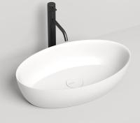 Раковина накладная Salini Alda 01 580x350 мм S-Stone 110621M белый матовый