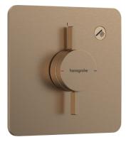 Смеситель Hansgrohe DuoTurn Q (внешняя часть для 1 потребителя) 75614140 шлифованная бронза