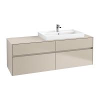 Тумба под раковину Villeroy & Boch Collaro 1600х500 мм C02700VK мягкий серый