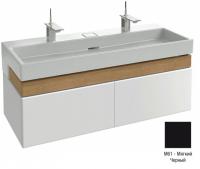 Тумба под раковину Jacob Delafon Terrace Premium 1200х480 мм EB1733RU-M61-M61 чёрный матовый