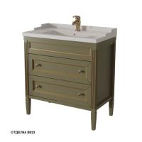 Тумба под раковину Caprigo Albion 80 790х450 мм (2 ящика) 10315 В023 олива