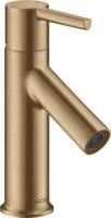 Смеситель для раковины Axor Starck 80 ComfortZone 10102140 бронза шлифованная