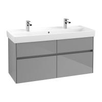 Тумба под раковину Villeroy & Boch Collaro 1154х444 мм C01200FP серый глянцевый