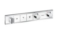Термостат Hansgrohe RainSelect (внешняя часть для 3 потребителей) 15356400 белый/хром