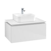 Тумба под раковину Villeroy & Boch Legato 800х500 мм B73300DH белый глянцевый