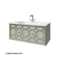 Тумба под раковину Caprigo Caprice 90 902х448 мм (1 ящик) 25013 B059/silver фисташково-зелёный/серебро