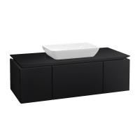 Тумба под раковину Villeroy & Boch Legato 1200х500 мм с подсветкой B706L0PD лак чёрный матовый