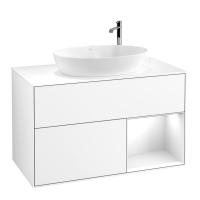 Тумба под раковину Villeroy & Boch Finion 1000х501 мм F901MTMT белый матовый/белый матовый