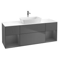 Тумба под раковину Villeroy & Boch Finion 1600х501 мм F861GKGK матовый антрацит/матовый антрацит