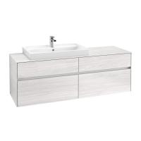 Тумба под раковину Villeroy & Boch Collaro 1600х500 мм C02600E8 белое дерево