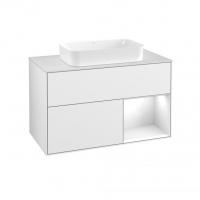 Тумба под раковину Villeroy & Boch Finion 1000х501 мм F661GFGF белый глянцевый/белый глянцевый