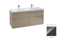 Тумба под раковину Villeroy & Boch Venticello 1253х502 мм A93001RA серое стекло