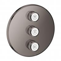 Вентиль Grohe Grohtherm SmartControl (внешняя часть для 3 потребителей) 29 122 A00 тёмный графит