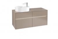Тумба под раковину Villeroy & Boch Collaro 1200х500 мм с подсветкой C058L0VG трюфель серый
