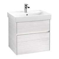 Тумба под раковину Villeroy & Boch Collaro 604х444 мм с подсветкой C009L0E8 белое дерево