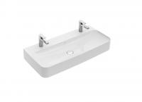 Раковина Villeroy & Boch Finion (под 2 смесителя) 1000х470 мм CeramicPlus 41681LR1 альпийский белый