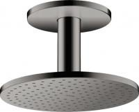 Верхний душ Axor ShowerSolutions 250 1jet с потолочным подсоединением 35286330 полированный чёрный хром