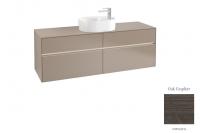 Тумба под раковину Villeroy & Boch Collaro 1600х500 мм с подсветкой C065L0FQ дуб графитовый