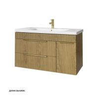 Тумба под раковину Caprigo Monbar 100 976х446 мм (2 ящика, 1 дверь) шпон 66315R DUN1050C дюна