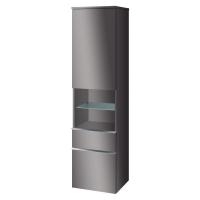 Пенал Villeroy & Boch Venticello 404х372х1546 мм петли слева A95201FP серый глянцевый