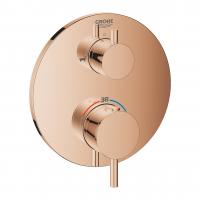 Термостат Grohe Atrio (внешняя часть для 2 потребителей) 24 138 DA3 тёплый закат