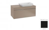 Тумба под раковину Villeroy & Boch Venticello 957х502 мм R A94801PD лак чёрный матовый