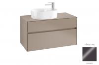 Тумба под раковину Villeroy & Boch Collaro 1000х500 мм C05500FP серый глянцевый