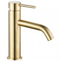 Смеситель для раковины AQUAme Siena AQM6210BG золото шлифованное